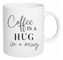 Mug Ceramic Coffee Is A Ceramic Farmhouse Mug Coffee Is A Hug In A Mug