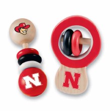 Nebraska Huskers Baby Rattle Set