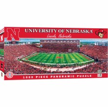 Nebraska Cornhuskers 1000 Piece Panoramic Memorial Stadium Puzzle