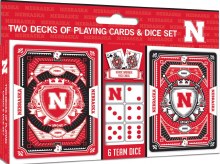 Nebraska Cornhuskers Playing Cards & Dice Set