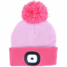 Kids Recharge Led Beanie Pink