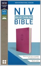 Niv Value Thinline Bible Pink