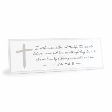 I Am The Resurrection Wall Art & Table Decor