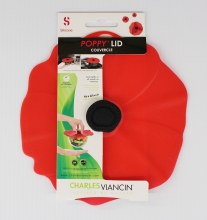 Poppy Lid Red 6"