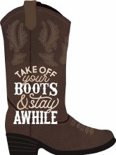 Take Off Your Boots Wood Decor