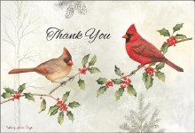 Notes Christmas Cardinals Thank You