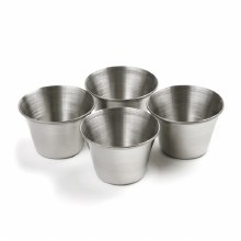 Stainless Steel Sauce Cups Set of 4