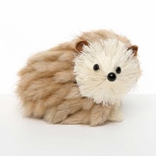 Ornament Hedgehog Tan & Cream Sitting