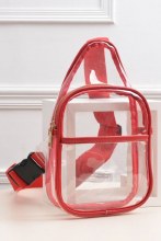 Concert Sling Bag Clear Red