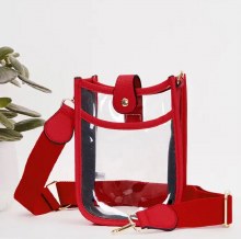 Crossbody Mini Bag Clear Red
