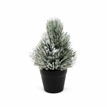 Snowy Pine Tree with Black Pot 8"