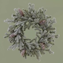 Wreath Mini Frosted Evergreen