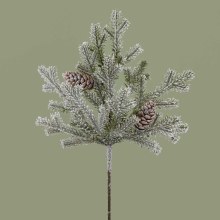 Pik Frosted Evergreen with Pinecones