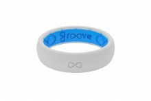 Thin Silicone Ring Snow Size 5