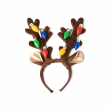 Light-Up Antler Headband with Jumbo Lights