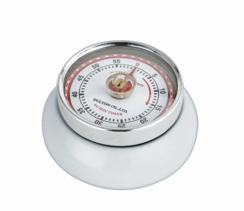 Kitchen Timer Retro White