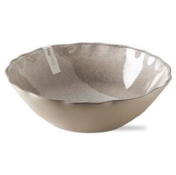 Melamine Veranda Serve Bowl Gray