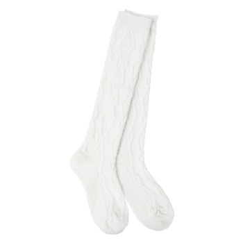 Cozy Knee High Socks White