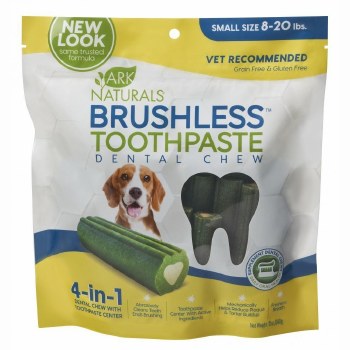 Ark Naturals Brushless-Toothpaste Chewables Small to Medium Dogs