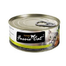 Fussie Cat Tuna with Mussels in Aspic 2.82oz