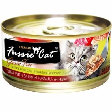 Fussie Cat Tuna & Salmon in Aspic 2.82oz