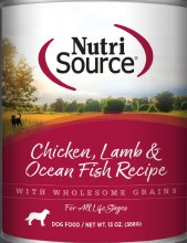 NutriSource Chicken, Lamb & Ocean Fish 13oz