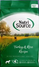 Nutrisource Turkey & Rice 12#