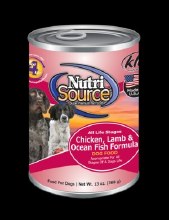 NutriSource Chicken, Lamb & Ocean Fish 13oz
