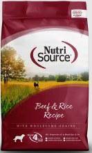 Nutrisource Beef & Rice 12#