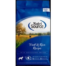 Nutrisource Trout & Rice 26#