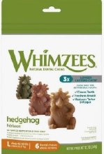 Whimzee Hedgehog Lg 6ct