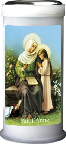 St Anne Pillar Candle (15cm)