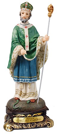 St Patrick Florentine Statue (20cm)