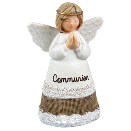 White Blessing First Holy Communion Praying Angel