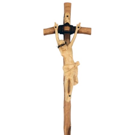 Hand Crafted Crucifix with Cream Corpus 60cm