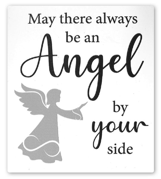 Angel By Your Side Plaque (14cm)
