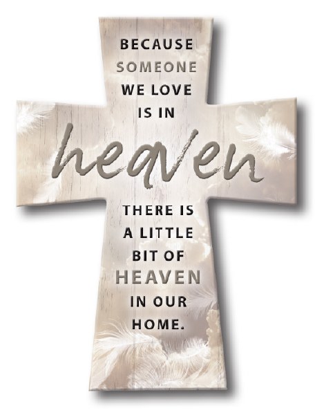 Heaven In Our Home Standing Cross (10cm)