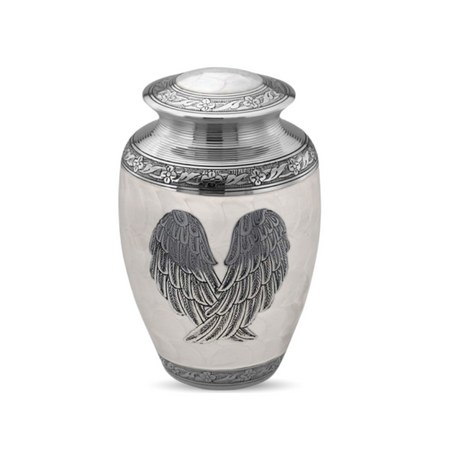 Feather Design Memorial Urn (26cm)
