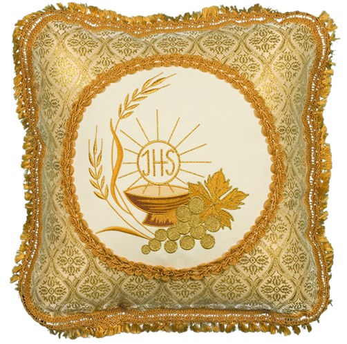 Gold Embroidered Hassock
