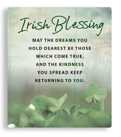 An Irish Blessing Porcelain Plaque (15cm)