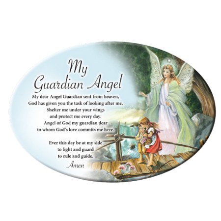 My Guardian Angel Ceramic Plaque (22cm)