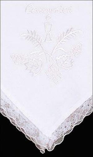 White First Holy Communion Handkerchief