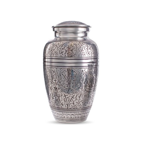Silver Keepsake Memorial Urn (26cm)