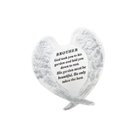 Brother Angel Wings Plaque (20cm)