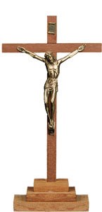 Standing Crucifix Brass Corpus (17.8cm)