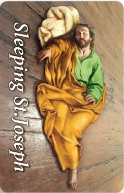 Sleeping St Joseph Prayer Card