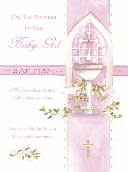 Baptism Girl Card