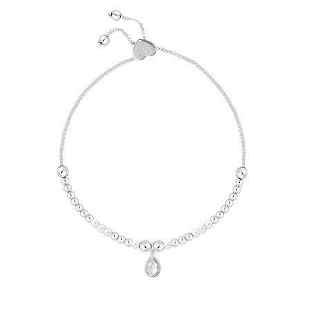 April birthstone - Life Charm Bracelet