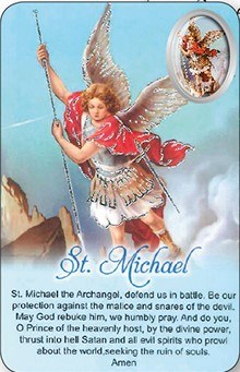 St Michael Prayer card