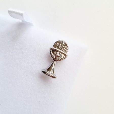 First Communion Silver Chalice Pin